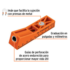 Alternative view of Juego de plantilla para uniones ocultas con un tornillo