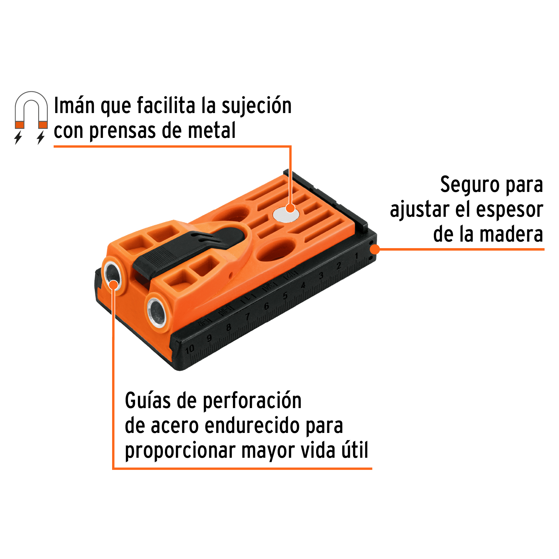 Juego de plantilla para uniones ocultas con dos tornillos - Imagen 2