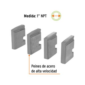 Alternative view of Juego de 4 peines de 1' para tarrajas T-852X, EXPERT