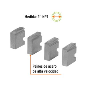 Alternative view of Juego de 4 peines de 2' para tarrajas T-852X, EXPERT