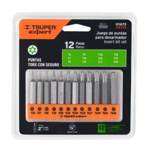 Juego de 12 puntas torx combinadas c/seguro largo 2', EXPERT - Imagen 4