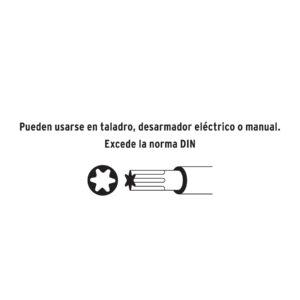 Alternative view of Juego de 7 puntas torx combinadas largo 1', TRUPER EXPERT