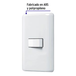 Alternative view of Placa armada con 1 interruptor de 3 vías, VOLTECK BASIC