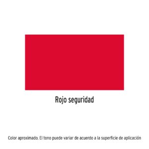 Alternative view of Pintura en aerosol, rojo seguridad, bote esbelto, 400 ml