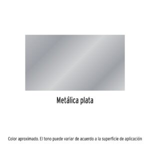 Alternative view of Pintura en aerosol, plata metálico, bote esbelto, 400 ml