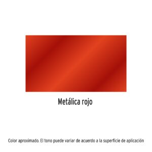 Alternative view of Pintura en aerosol, rojo metálico, bote esbelto, 400 ml