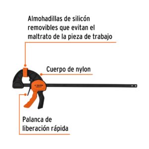 Alternative view of Prensa con ajuste rápido 18', uso rudo, TRUPER EXPERT