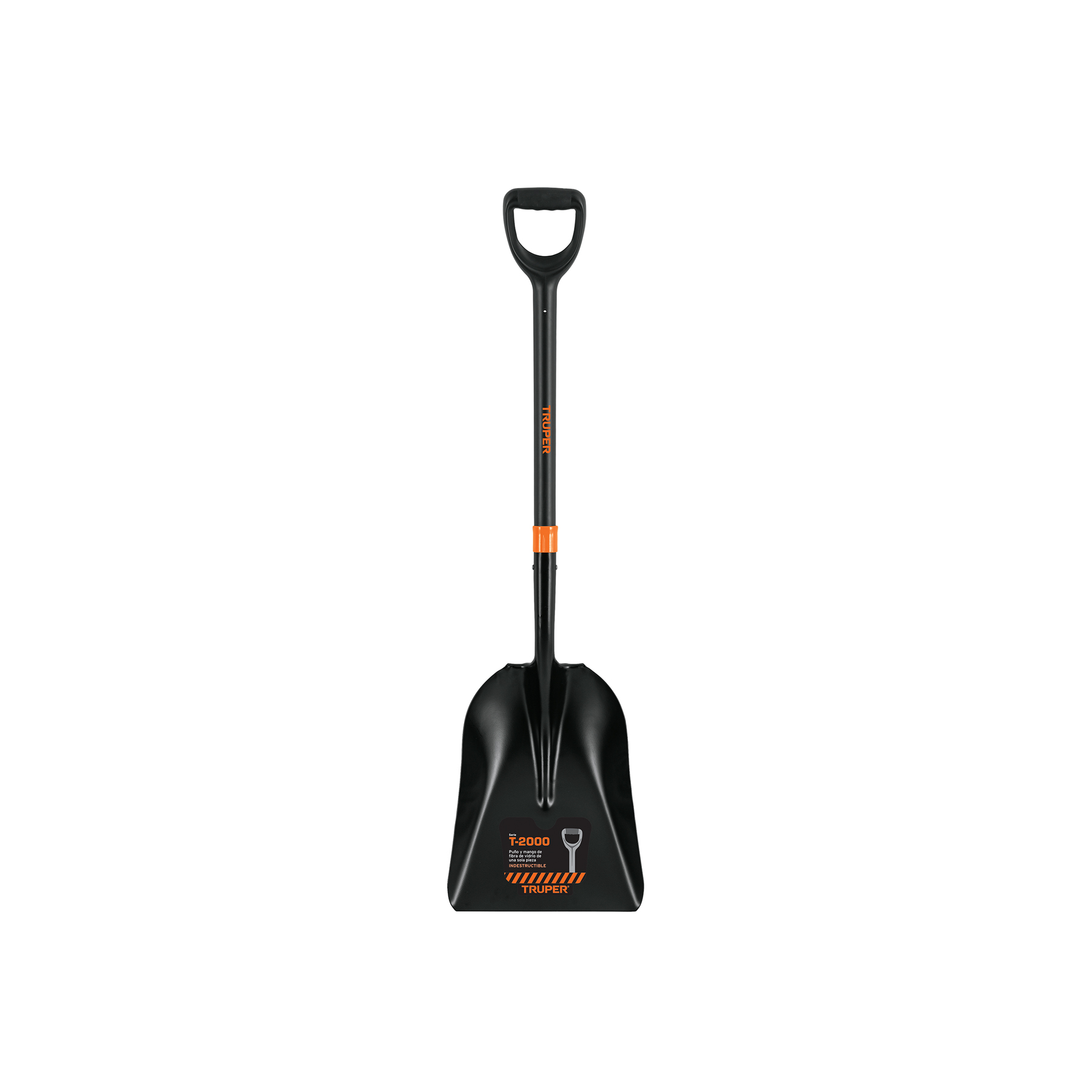 Pala carbonera T-2000, puño 'Y' mango fibra de vidrio TRUPER