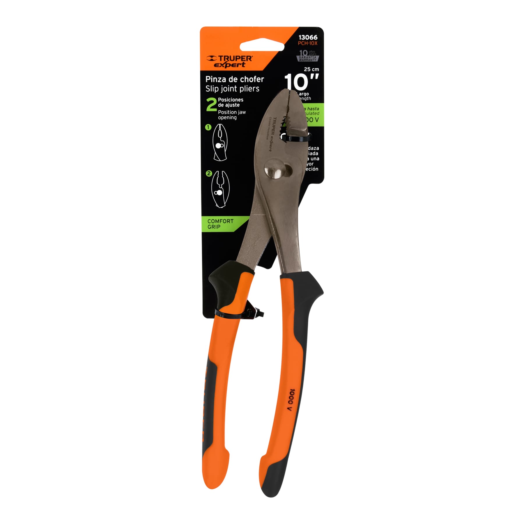 Pinzas de chofer 10' mango Comfort Grip, TRUPER EXPERT - Imagen 4