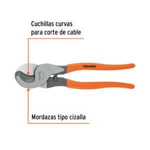 Alternative view of Pinza cortador multicable 10', TRUPER