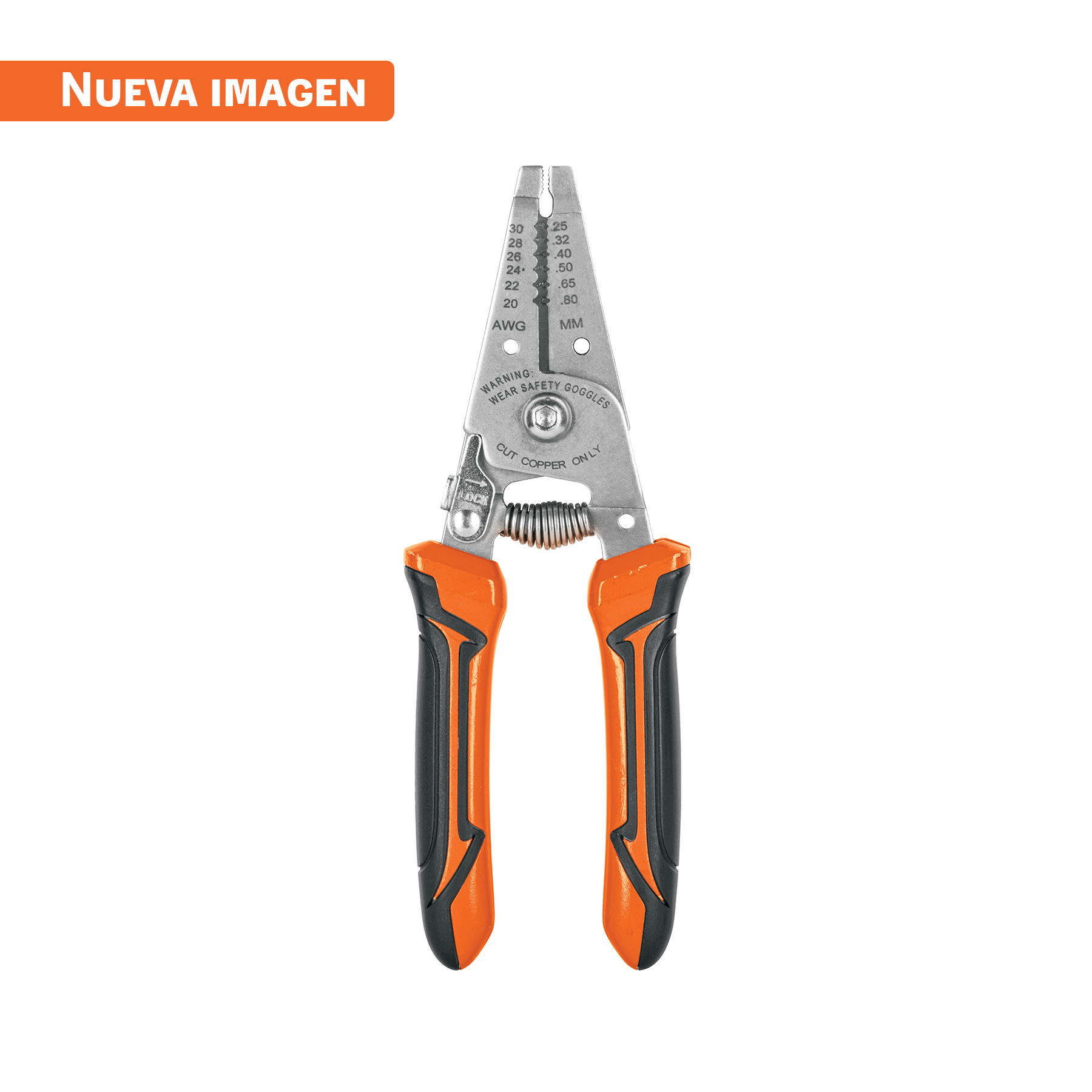 Pinza 6' pela cables, 30 a 20 AWG, TRUPER