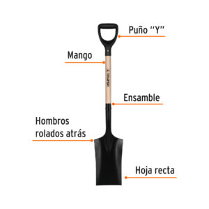 Alternative view of Pala escarramán T-1000, puño 'Y', TRUPER