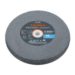 Rueda abrasiva p/esmeril 6'x19mm, óxido aluminio, grano 36