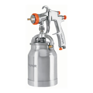 Pistola p/pintar succión HVLP vaso aluminio, 1.4 mm, TRUPER