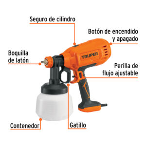 Alternative view of Pistola eléctrica para pintar de 330 W, TRUPER