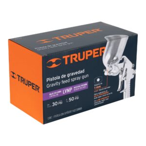 Pistola para pintar LVMP vaso aluminio, 1 mm, TRUPER - Imagen 6