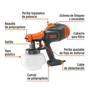 Pistola eléctrica para pintar de 700W, TRUPER EXPERT - Imagen 3