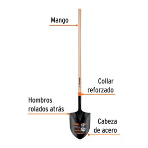 Alternative view of Pala irrigación T-2000, mango largo 45', TRUPER