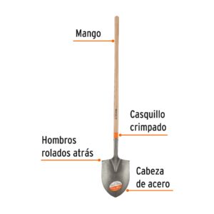 Alternative view of Pala irrigación Classic, mango largo 49', TRUPER