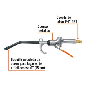 Alternative view of Pistola metálica para sopletear con gancho, TRUPER