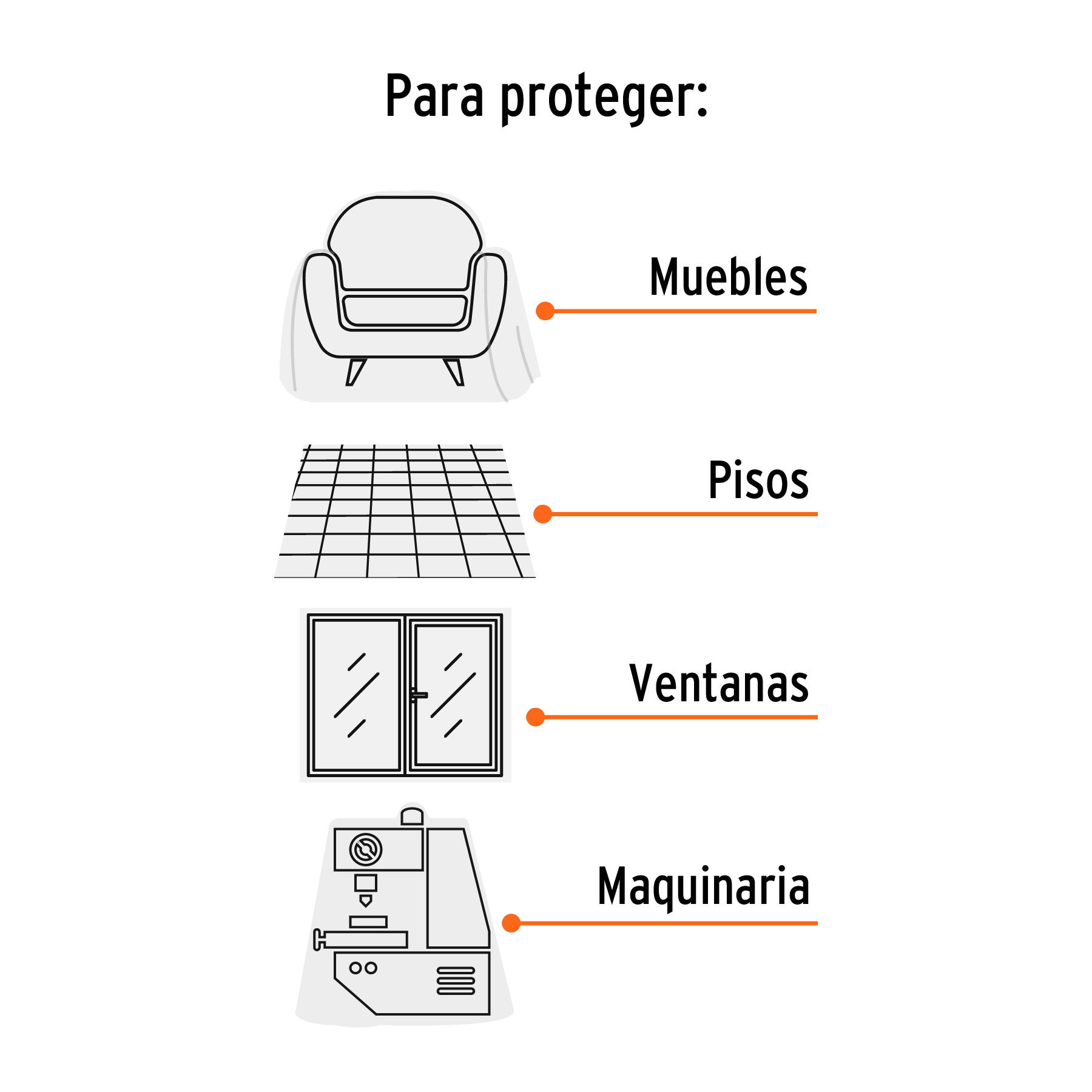 Plastiprotector 5 x 2 m, uso rudo, TRUPER - Imagen 3