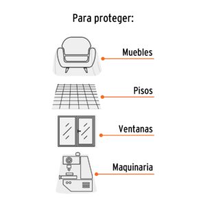 Plastiprotector 5 x 3 m, uso ligero, TRUPER - Imagen 3