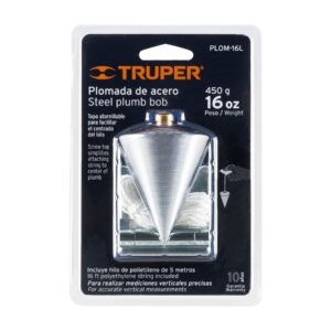 Plomada de acero, 16 oz, TRUPER - Imagen 5