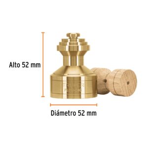 Plomada de latón 24 oz tipo Guatemala, TRUPER - Imagen 3