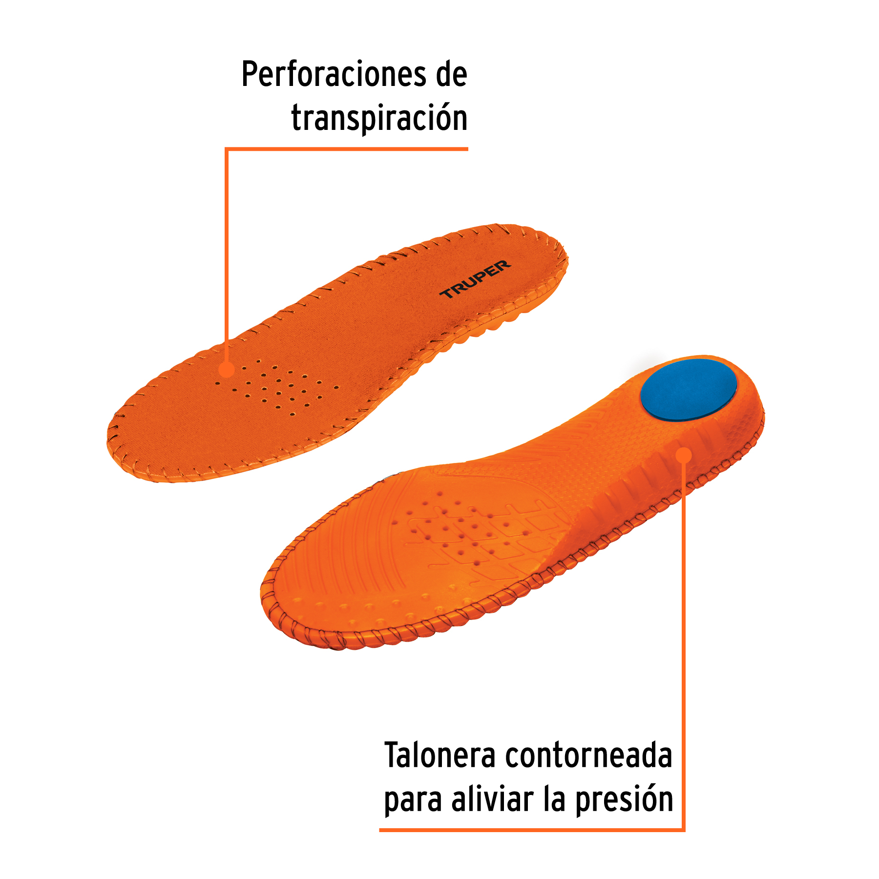 Bolsa con par de plantillas memory foam p/zapato talla 24 - Imagen 2