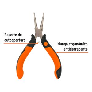 Alternative view of Mini pinza de punta redonda 5' mango Comfort Grip, TRUPER