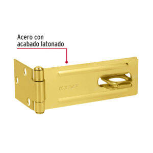 Alternative view of Portacandado de acero latonado 4-1/2', HERMEX