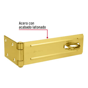 Alternative view of Portacandado de acero latonado 6', HERMEX
