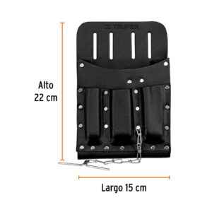 Porta herramientas de cuero con 11 compartimentos, TRUPER - Imagen 3