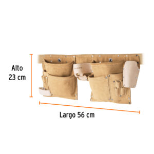 Porta herramientas de carnaza con 13 compartimentos, TRUPER - Imagen 3