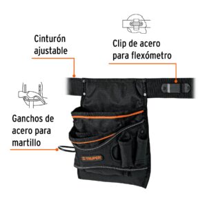 Alternative view of Porta herramientas de poliéster, 13 compartimentos, TRUPER