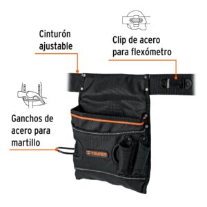 Alternative view of Porta herramientas de poliéster, 5 compartimentos, TRUPER