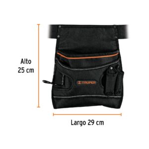 Porta herramientas de poliéster, 5 compartimentos, TRUPER - Imagen 3