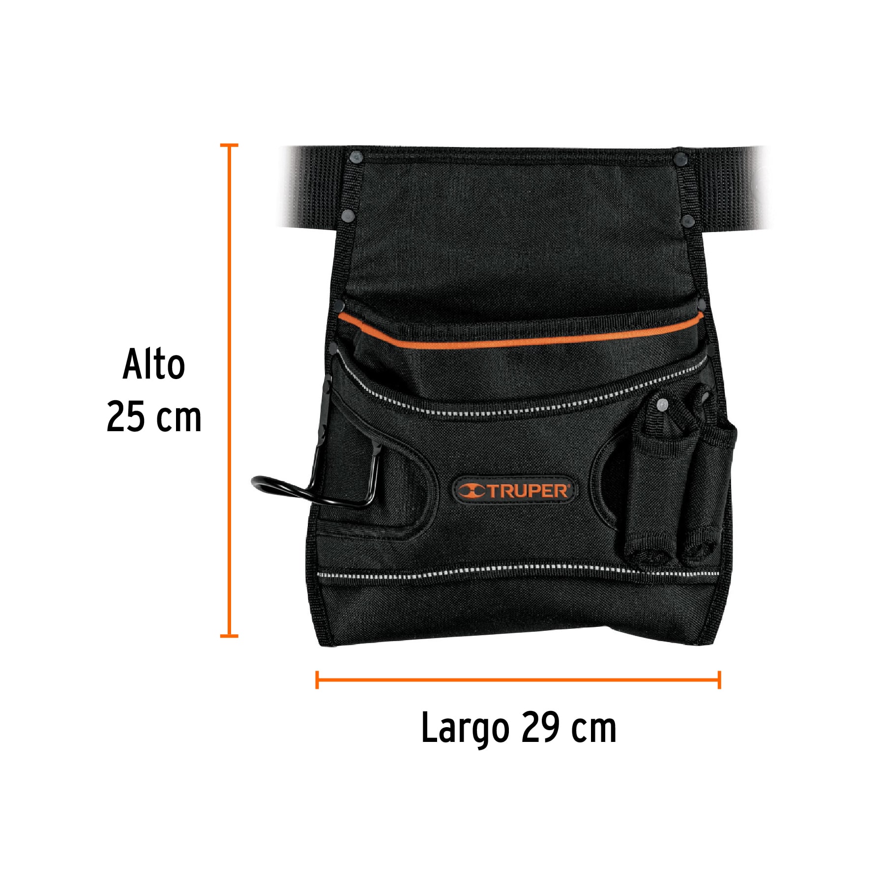 Porta herramientas de poliéster, 5 compartimentos, TRUPER - Imagen 3