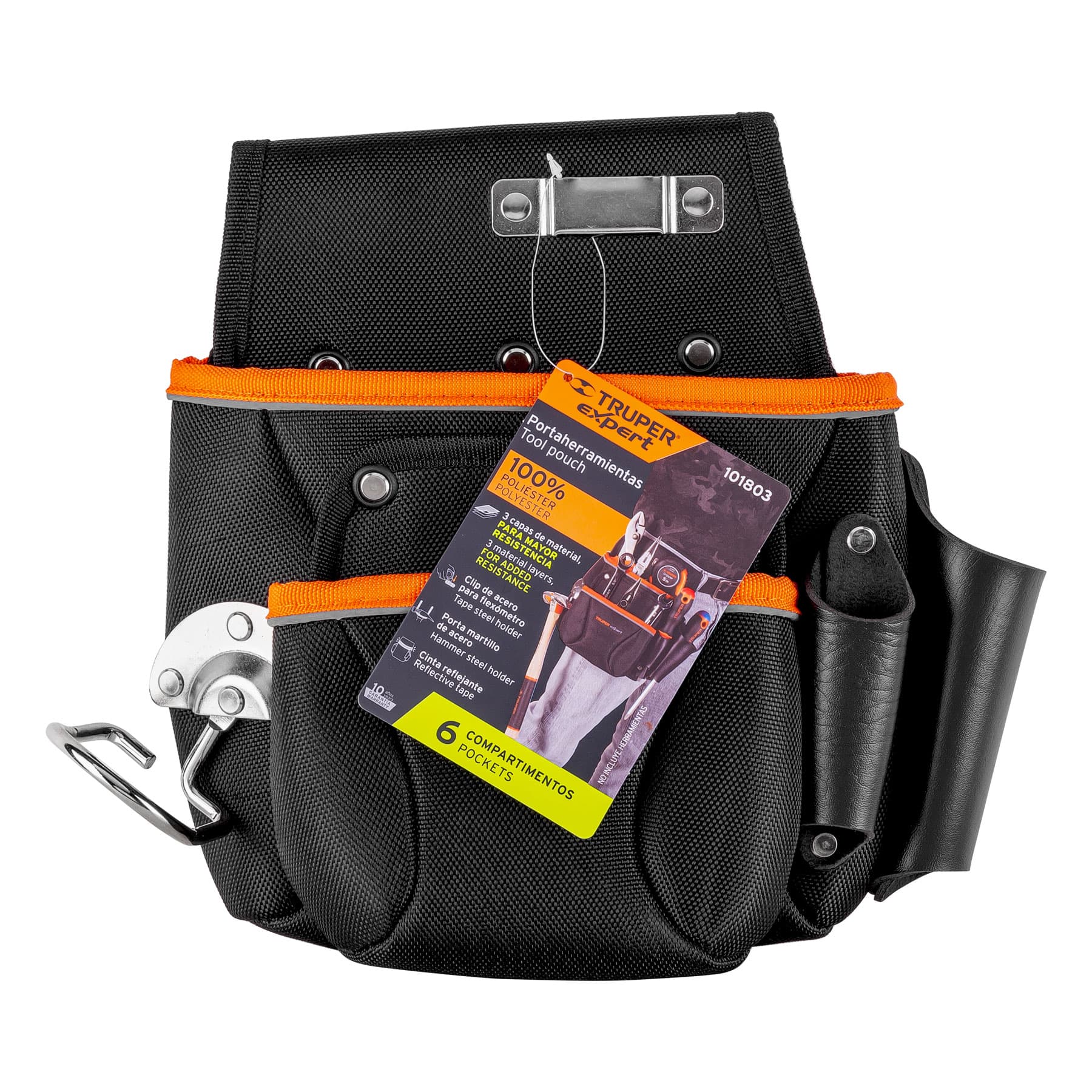 Porta herramientas de poliéster, 6 compartimentos, EXPERT - Imagen 4