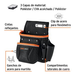 Alternative view of Porta herramientas de poliéster, 6 compartimentos, EXPERT