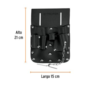 Porta herramientas de cuero con 7 compartimentos, TRUPER - Imagen 3