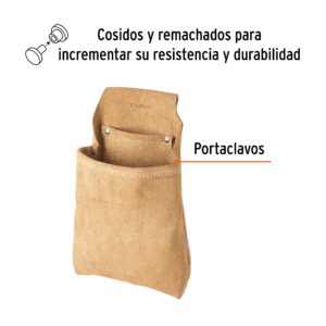 Alternative view of Porta herramientas de clavos con 2 compartimentos, TRUPER