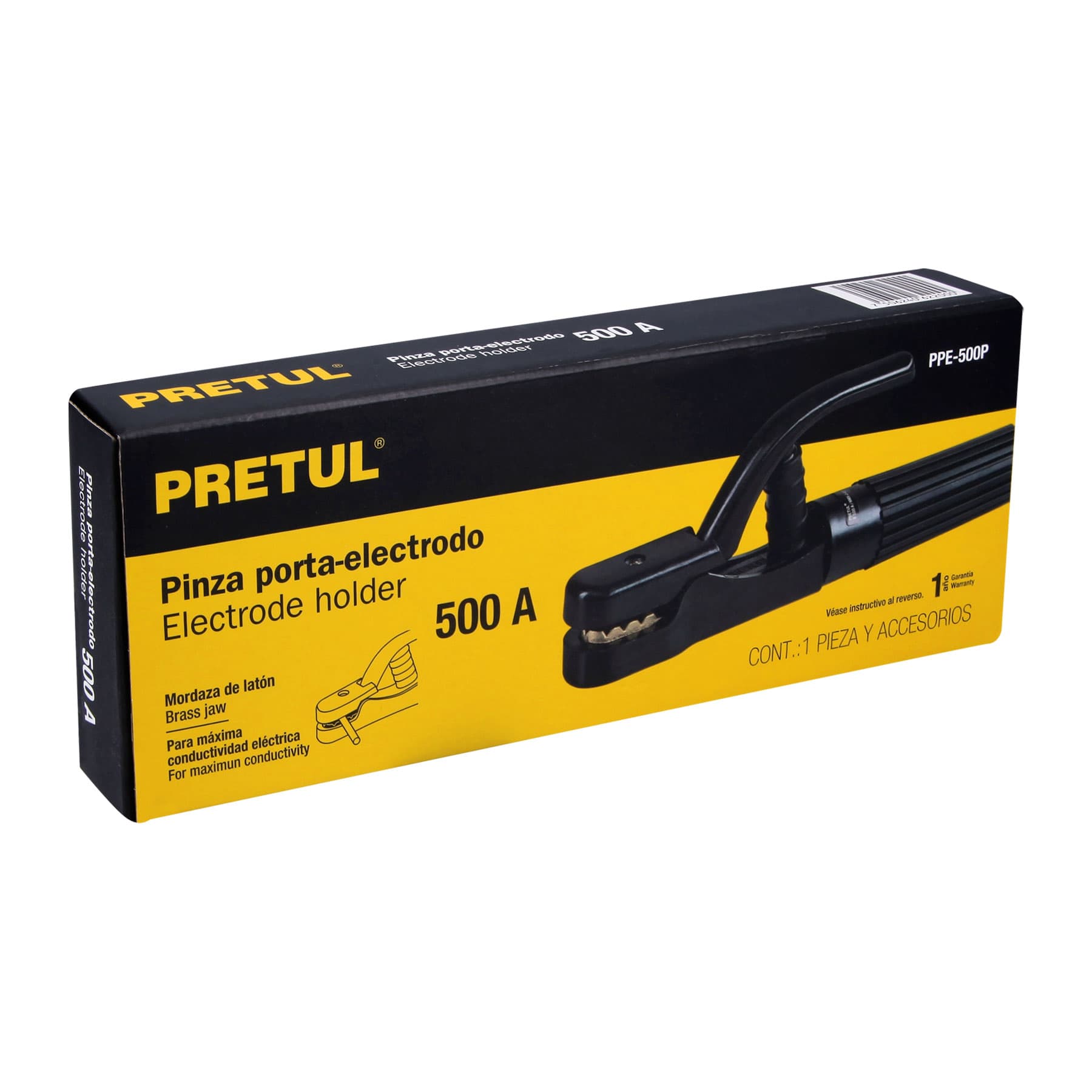 Pinza porta electrodos de 500 Amperes, PRETUL - Imagen 4