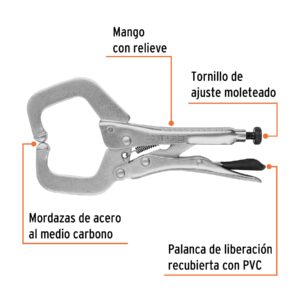 Alternative view of Pinza de presión 6' tipo 'C' con mordaza fija, TRUPER