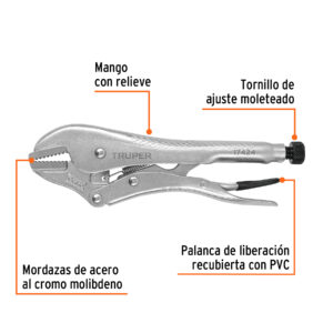 Alternative view of Pinza de presión 10' mordaza recta, TRUPER
