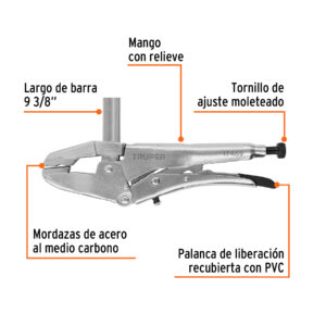 Alternative view of Pinzas de presión 8' tipo sargento, TRUPER