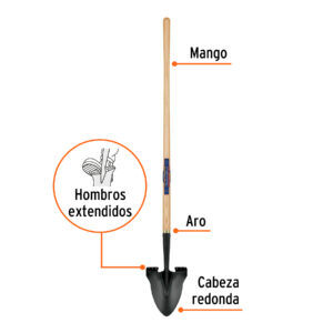 Alternative view of Pala redonda Classic Gardener, mango 45', TRUPER