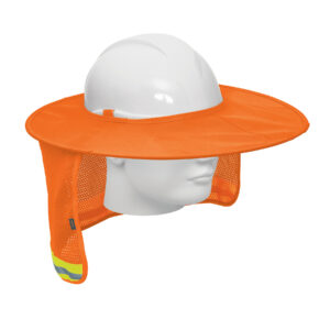 Protector solar plegable para casco, naranja con reflejante