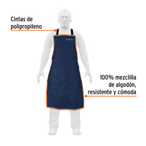 Alternative view of Protección para soldar, peto de mezclilla, TRUPER