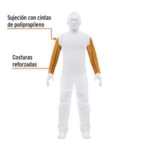 Protección para soldar, mangas de carnaza, TRUPER - Imagen 2